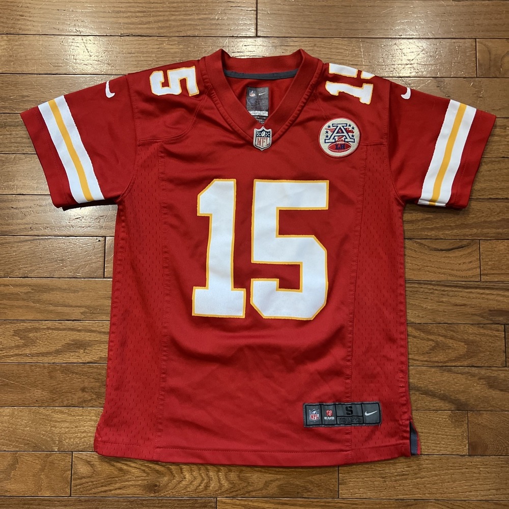 Nike Patrick Mahomes #15 Chiefs Jersey Youth Small Red NFL Kansas City